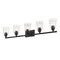Z-Lite Bohin 5 Light Vanity, Matte Black And Clear Seedy 464-5V-MB - alternate 5